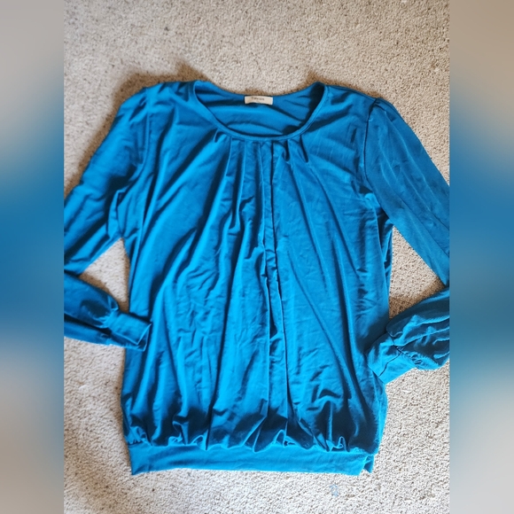 Womens long sleeve tops silk casual business casual - Picture 2 of 2